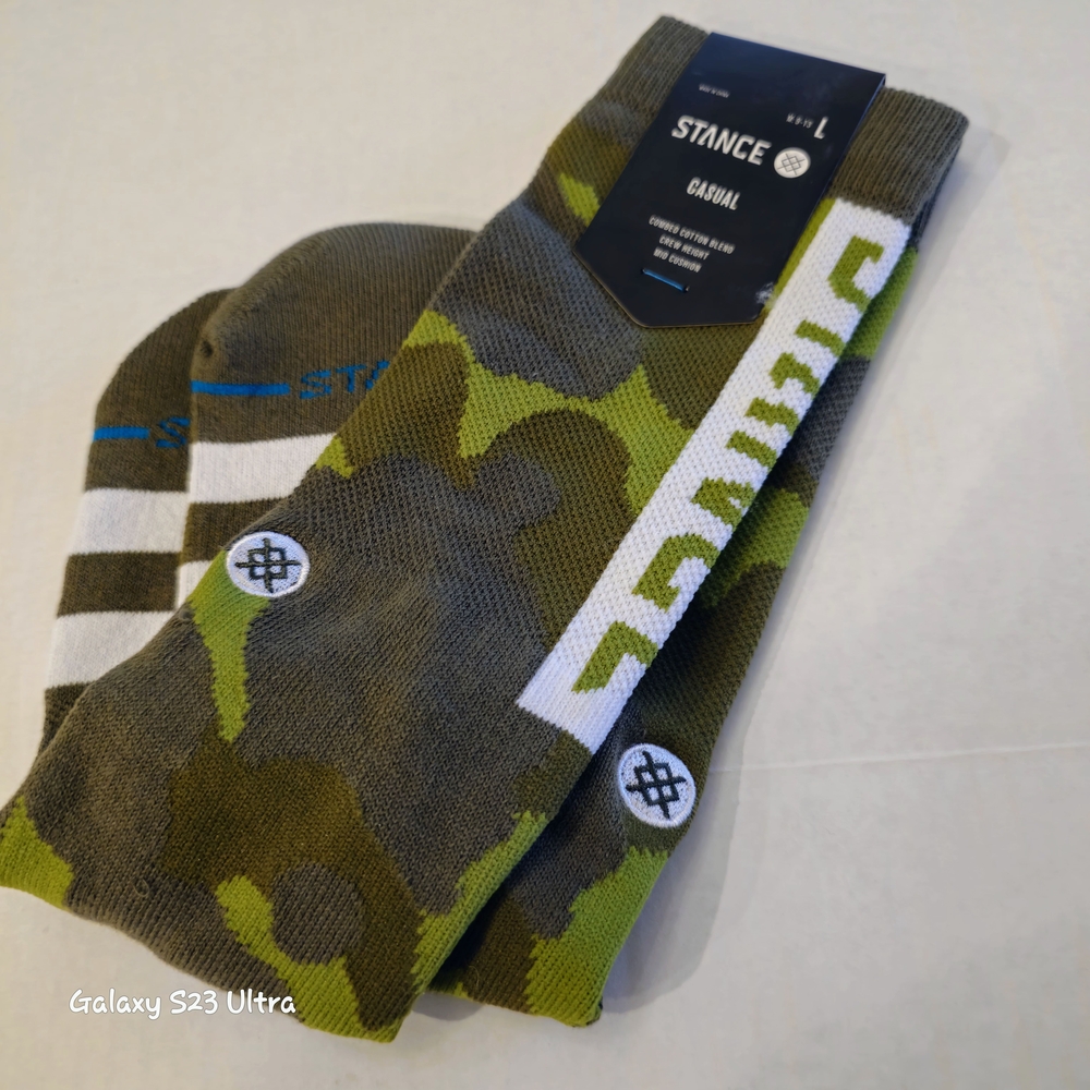 **SOLD°¬°NWT Stance Men's Camouflage Socks - Green and Brown